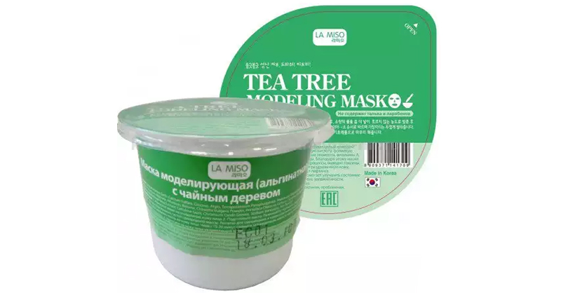 Моделирующая альгинатная маска La Miso Tea tree с чайным деревом 