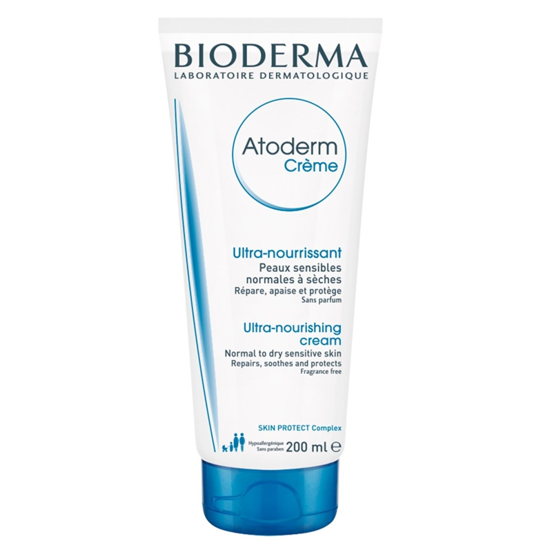 Bioderma Питательный крем для сухой кожи лица и тела Atoderm, 200 мл.