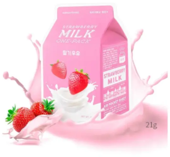 A`PIEU Осветляющая маска для лица с экстрактом клубники, 21г