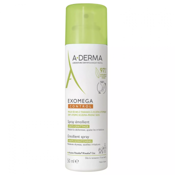 A-DERMA Спрей-эмолент смягчающий Exomega Control, 50мл