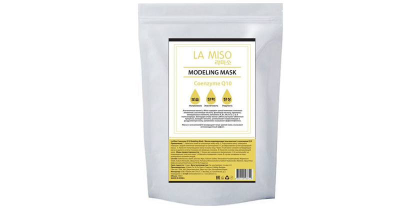 Альгинатная маска LA MISO моделирующая с коэнзимом Q10
