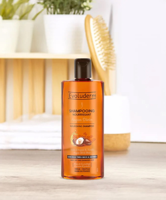 Evoluderm Питательный шампунь с Аргановым маслом и маслом Ши, 400мл (2)