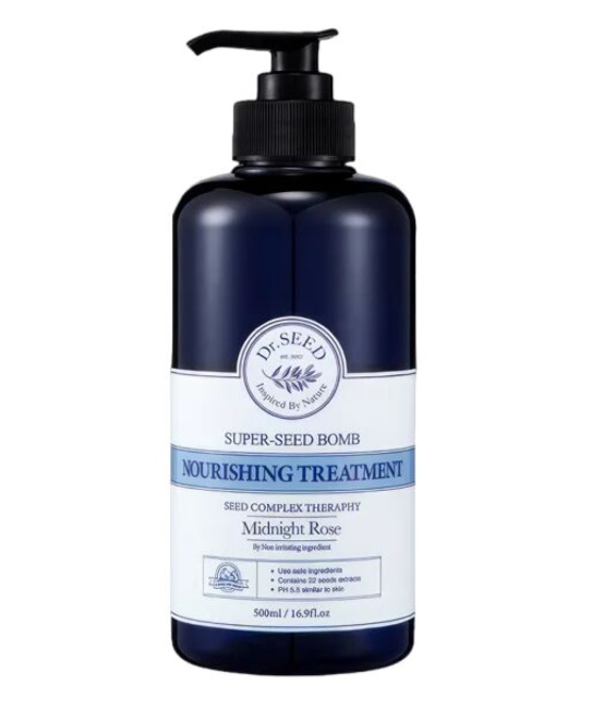 Dr.SEED Питательная маска для волос Super Seed Bomb Nourishing Treatment Midnight Rose, 500мл