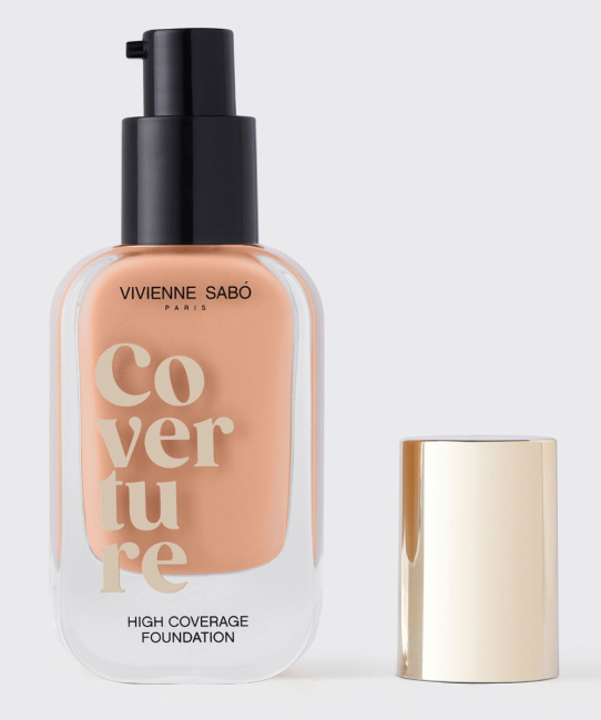 Vivienne Sabo Крем тональный с плотным покрытием "Coverture" тон 04: золотисто-бежевый, 28мл (1)