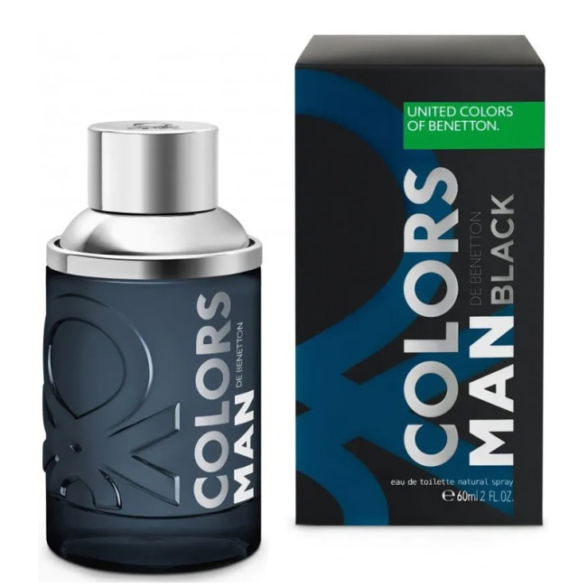 Benetton Туалетная вода для мужчин Colors Black, 60мл