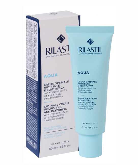 Rilastil Крем для лица оптималь питательный и восстанавливающий AQUA, 50мл (2)