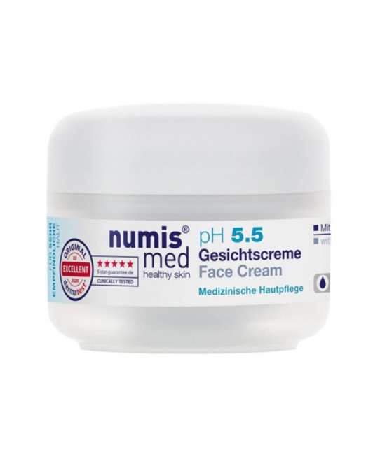 Numis med Крем для лица успокаивающий с пантенолом для чувствительной кожи pH 5,5 SENSITIVE, 50мл