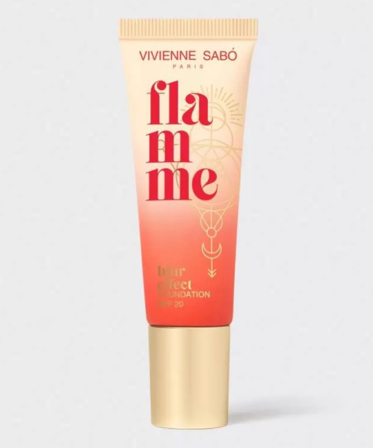 Vivienne Sabo Тональная основа для лица с spf “Flamme” тон 02: светло-бежевый, 23мл