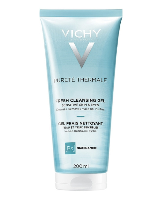 VICHY Гель очищающий освежающий для чувствительной кожи лица, 200мл
