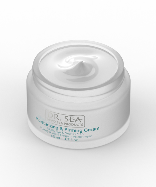 Dr.Sea Увлажняющий и укрепляющий крем для лица, глаз и шеи SPF 15, 50мл (4)