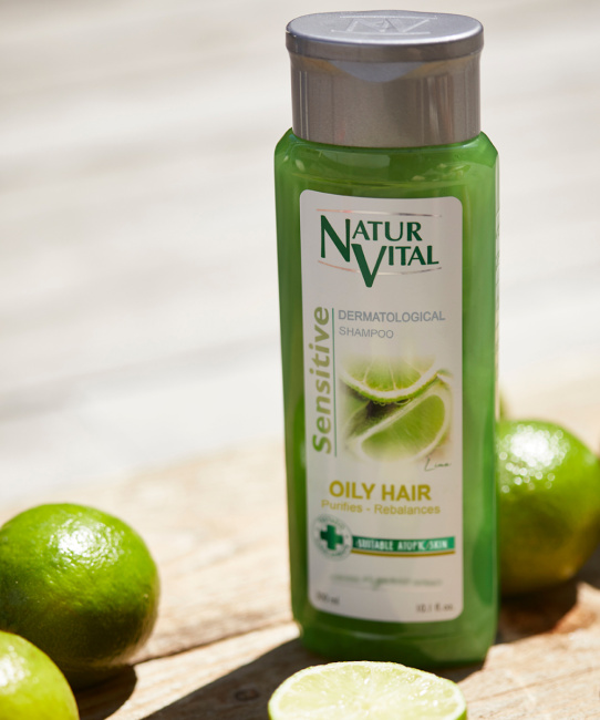 Natur Vital Шампунь для жирных волос Лайм, 300мл (1)