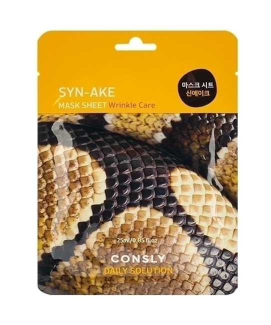Consly Тканевая маска для лица с пептидом Syn-ake, 25мл
