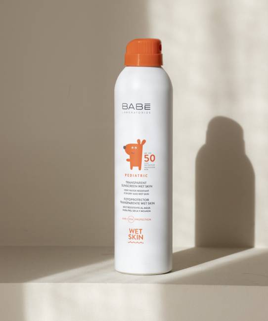 BABE Laboratorios Детский солнезащитный спрей Влагостойкий SPF 50, 200мл (2)