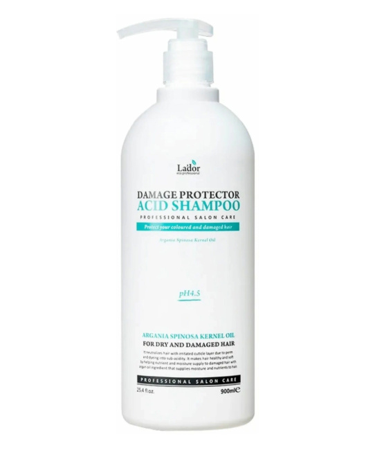 Lador Шампунь для волос с аргановым маслом LA'DOR DAMAGE PROTECTOR ACID SHAMPOO, 900мл