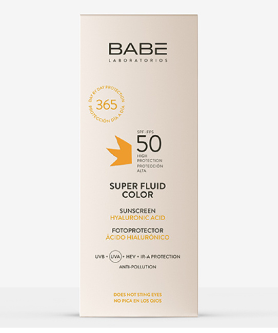 BABE Laboratorios Суперфлюид для лица матирующий тонирующий солнцезащитный SUPER FLUID COLOR MATTIFYNG SUNSCREEN SPF 50, 50мл (1)