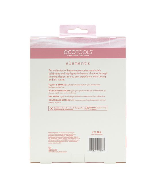 EcoTools Набор кистей для макияжа Elements, 4шт (3)