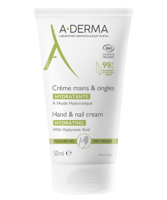 A-DERMA Крем увлажняющий для рук и ногтей, 50мл