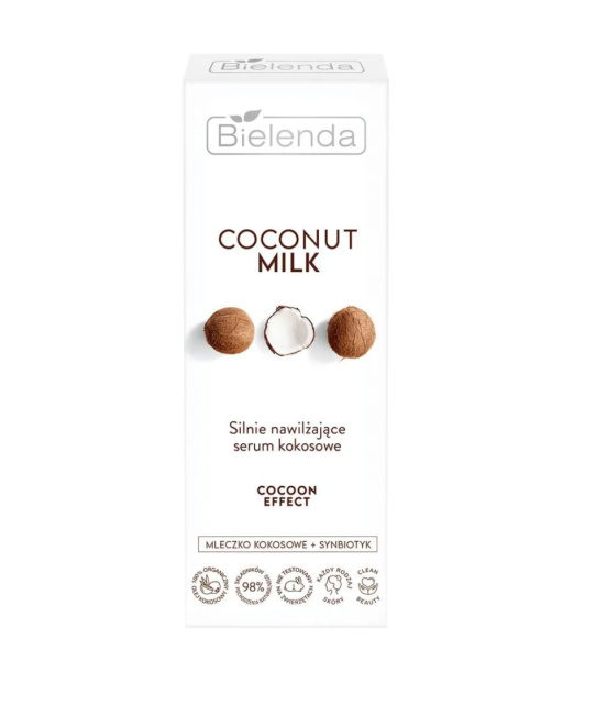 Bielenda Сыворотка высокоувлажняющая кокосовая COCONUT MILK COCOON EFFECT, 30мл (2)