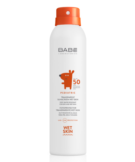 BABE Laboratorios Детский солнезащитный спрей Влагостойкий SPF 50, 200мл