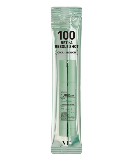 VT COSMETICS VT COSMETICS Бустер-сыворотка с микроиглами и ретинолом 100 Reti-A Reedle Shot  (светло зеленая) 2 мл, 2