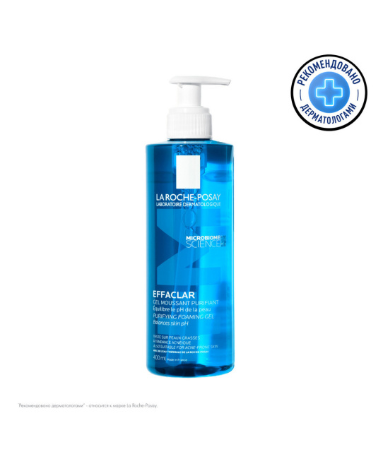 La Roche-Posay Очищающий пенящийся гель для жирной кожи, чувствительной, склонной к акне, 400мл (2)