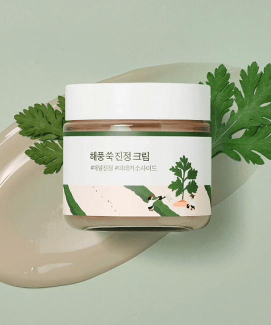 Round Lab Успокаивающий крем для лица MUGWORT CALMING CREAM, 80мл (2)