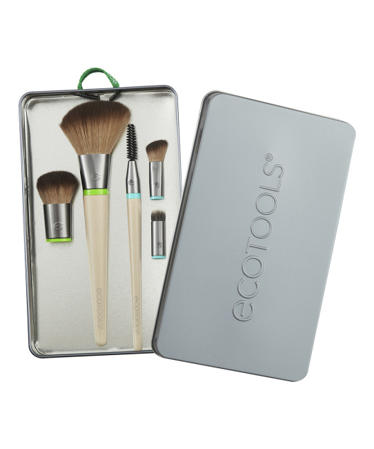 EcoTools Набор кистей для макияжа (5 сменных насадок и 2 ручки) Interchangeables, 7шт (1)