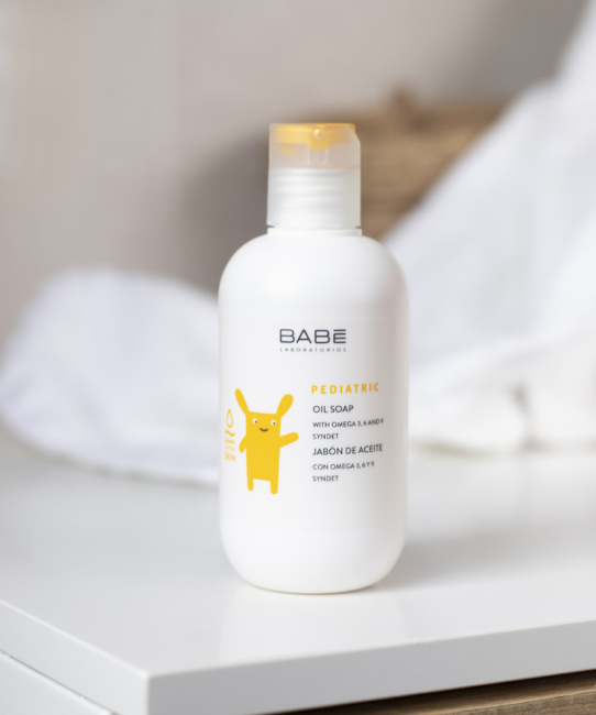 BABE Laboratorios Детское масляное мыло, 200мл (3)