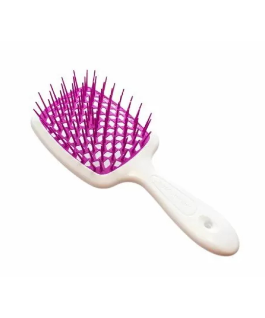 Janeke Щетка для волос белая с малиновым Janeke Superbrush Small (1)