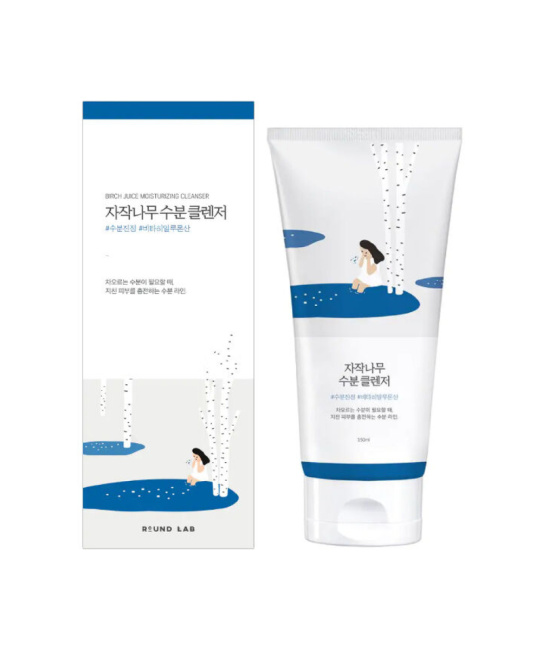 Round Lab Пенка увлажняющая очищающая для лица BIRCH JUICE MOISTURIZING CLEANSER, 150мл (1)