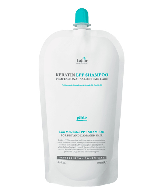 Lador Беcсульфатный шампунь для волос с кератином Keratin LPP Shampoo, 500мл