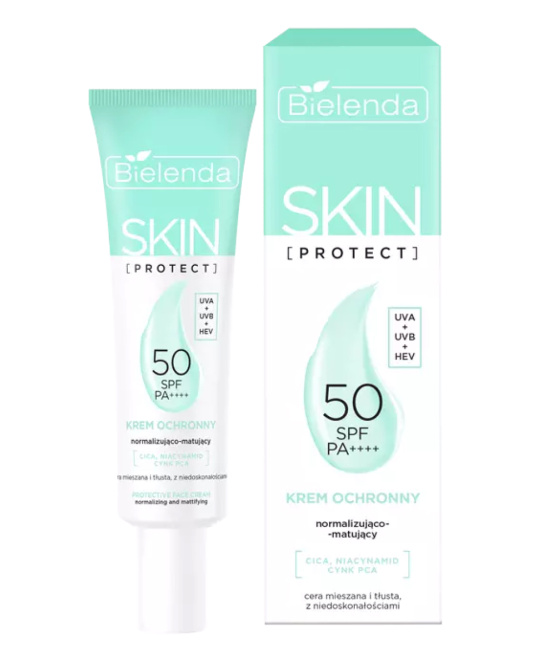 Bielenda Защитный крем SKIN PROTECT SPF 50 нормализующий и матирующий, 40 (1)