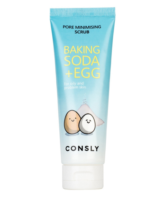Consly Скраб для лица с содой и яичным белком, 120мл
