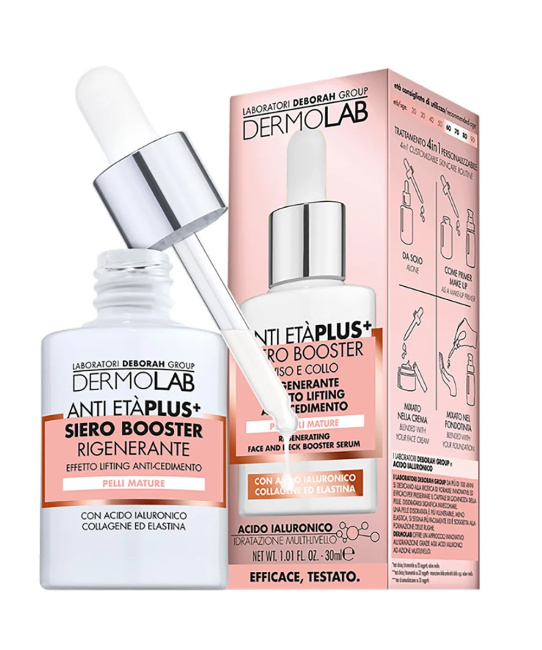 DERMOLAB Сыворотка-бустер для лица и шеи восстанавливающая ANTI ETA' PLUS+ REGENERATING FACE AND NECK BOOSTER SERUM, 30мл (2)