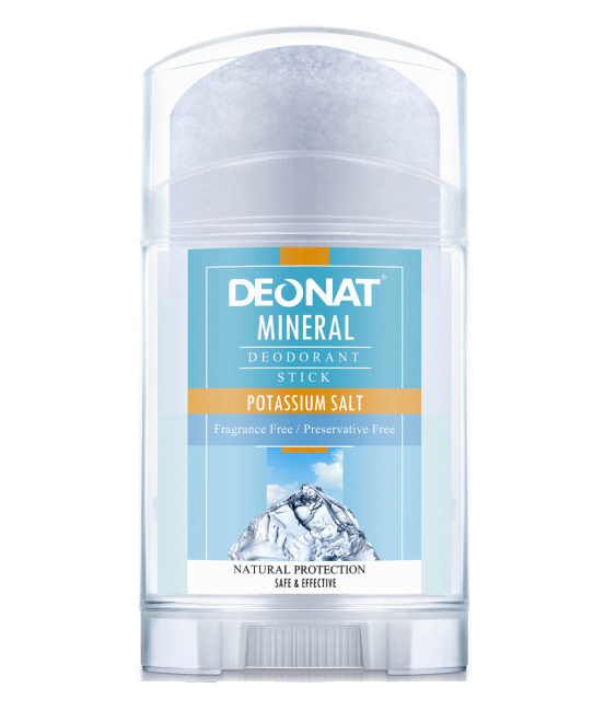 Deonat Дезодорант-кристалл чистый стик (twist-up) на калиевых квасцах, 100г