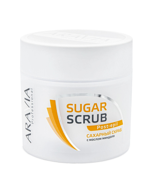 Aravia Professional Сахарный скраб с маслом миндаля, 300мл