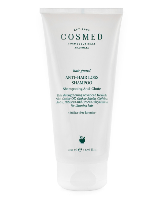 Cosmed Шампунь для волос укрепляющий, защитный с кофеином и биотином HAIR GUARD ANTI-HAIR LOSS SHAMPOO, 200мл