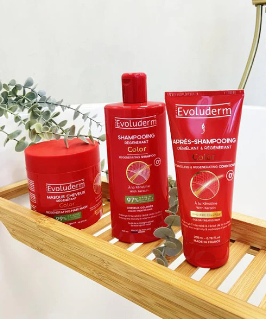 Evoluderm Восстанавливающая маска для окрашенных волос с Кератином, 500мл (2)