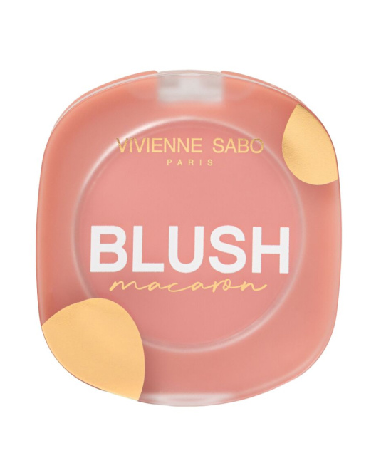 Vivienne Sabo Румяна матовые для лица Macaron тон 01 персиковый, 4.1г