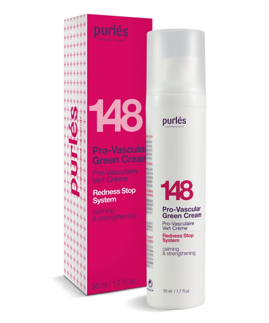Purles Зеленый крем для кожи лица с куперозом 148, 50мл