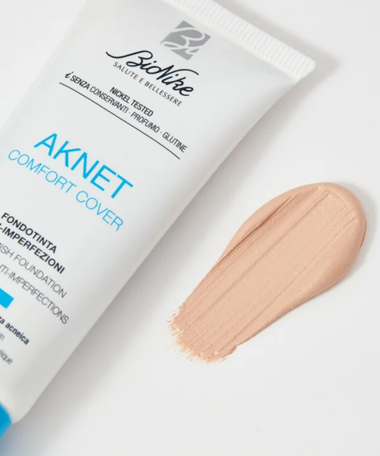BioNike Тональная основа, маскирующая несовершенства кожи AKNET Comfort Cover 102 sable, 30мл (1)