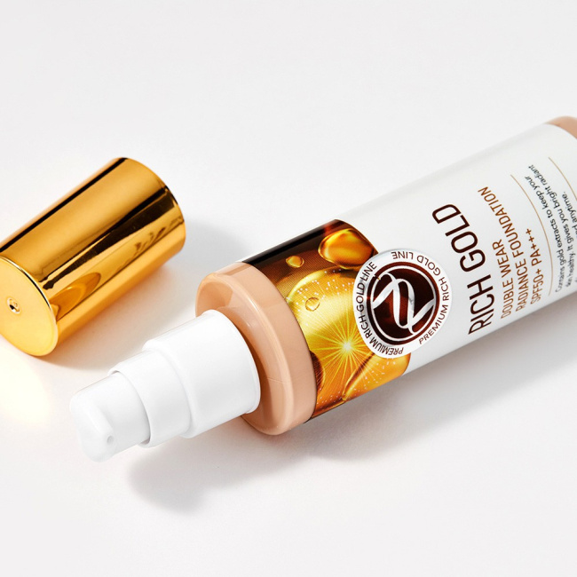 Enough Увлажняющая основа с эффектом сияния и экстрактом золота SPF 50+ PA+++, тон 21, 100г (3)