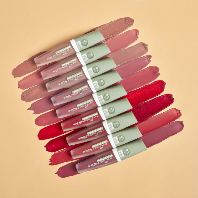 Deborah Milano Помада матовая жидкая FORMULA PURA ROSSETTO LIQUIDO MAT тон 01, 4.5мл (2)