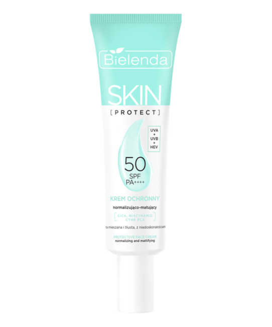 Bielenda Защитный крем SKIN PROTECT SPF 50 нормализующий и матирующий, 40