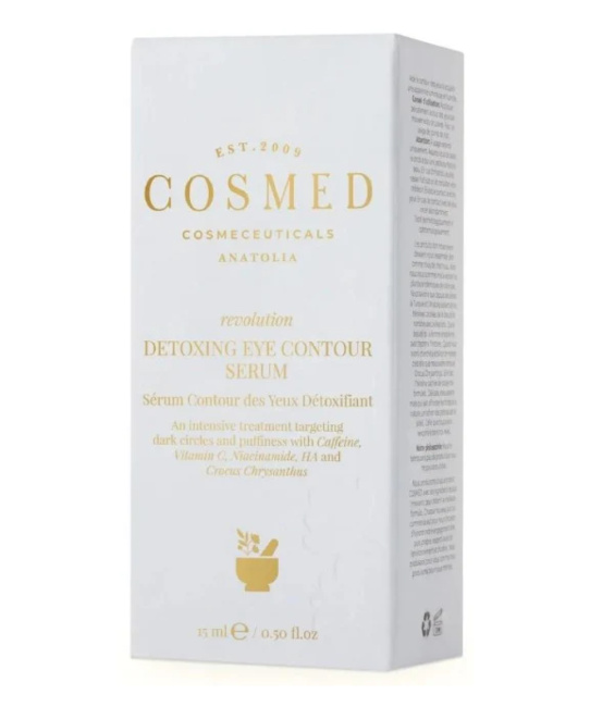 Cosmed Сыворотка-детокс косметическая для контура глаз с кофеином REVOLUTION DETOXING EYE CONTOUR SERUM, 15мл (1)