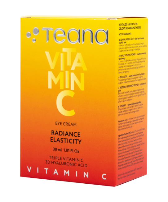 Teana VC4 Крем для контура глаз  VITAMIN C Eye Cream СИЯНИЕ И УПРУГОСТЬ /RADIANCE ELASTICITY, 30мл (3)