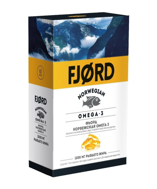 FJORD Норвежский рыбий жир из печени трески в капсулах №30, (30 капс.)