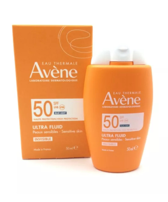 AVENE Ультралегкий солнцезащитный невидимый флюид для лица SPF 50, 50мл (2)