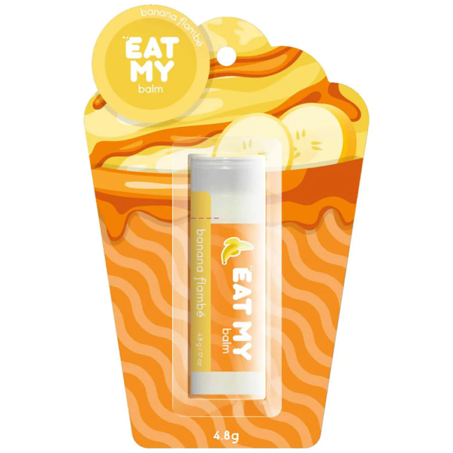 EAT MY Бальзам для губ "Банана фламбе", 4.8г