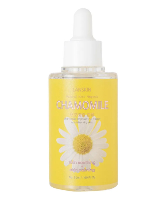 Lanskin  Успокаивающая ампульная сыворотка с экстрактом ромашки, 50мл